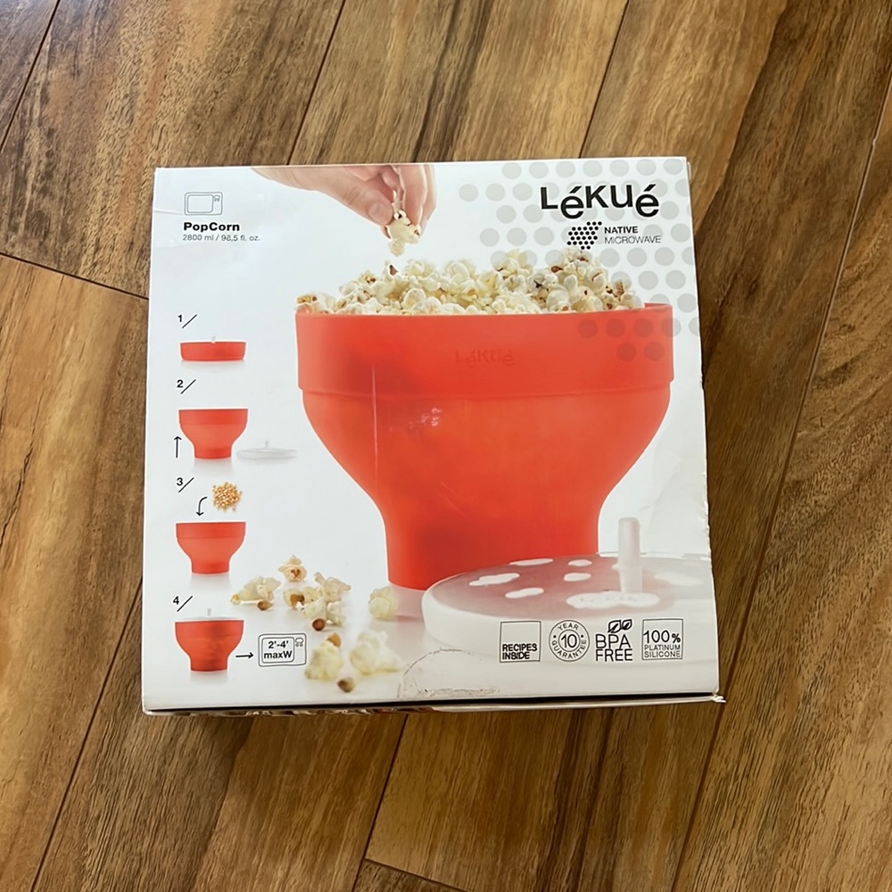 Lekue popcorn maker